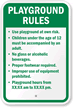 Custom Playground Rules Custom Sign
