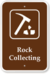 Rock Collecting   Campground, Guide & Park Sign
