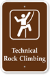 Technical Rock Climbing   Campground & Park Sign