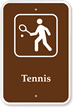 Tennis Campground Park Sign