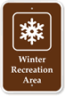 Winter Recreation Area   Campground & Park Sign