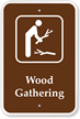 Wood Gathering   Campground, Guide & Park Sign