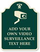 Custom Video Surveillance Palladio Sign With Motif