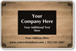 Add Your Company Name and Address Custom Magnetic Sign