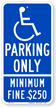 California Handicap Parking Sign