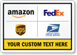 Custom Package Delivery Instructions Sign
