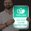 Custom Reflective Sign   Add Logo And Instructions