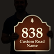 Customizable Road Name and Number Palladio Sign
