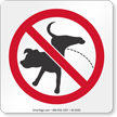 Dog Peeing Not Allowed On Premises Symbol Sign
