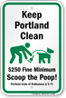 Dog Poop Sign For Maine