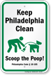 Dog Poop Sign For Pennsylvania