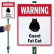 Warning Guard Fat Cat LawnBoss™ Signs