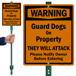 Beware Of Dogs LawnBoss® Sign & Stake Kit