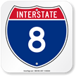 Interstate 8 (I 8)Sign