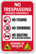 No Trespassing Beware Of Wildlife Sign