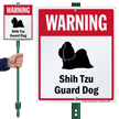 Warning Shih Tzu Guard Dog LawnBoss™ Signs