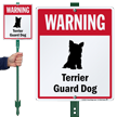 Warning Dog Breed LawnBoss® Sign & Stake Kit