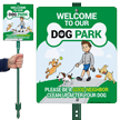 Welcome to Our Dog Park Sign