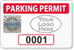 Create Tamper Evident Hologram Logo Numbered Permit Parking Decals