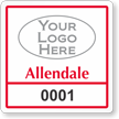 Custom Reserve Parking Permit Decal With Logo