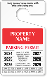 Custom Temporary Parking Permit Hang Tag