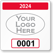 Customizable Reserved Parking Permit Decal With Logo