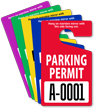 Extra Large Numbers - ToughTags™ Permits, Standard Size, Choice of 9 colors