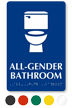 All Gender Bathroom Sintra Restroom Sign With Braille