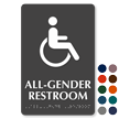 All Gender TactileTouch Restroom ISA Symbol Braille Sign