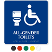 All Gender Accessible Toilets Sintra Sign With Braille