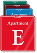 Apartment E Showcase Wall Sign