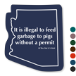 Arizona Animal Safety Novelty Law Sign