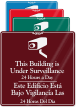 Bilingual Building Under Surveillance Sign