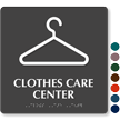 Clothes Care Center TactileTouch™ Sign with Braille