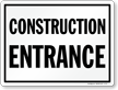 Construction Entrance Safety Sign