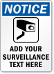Notice Video Surveillance Sign