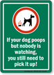 Funny Dog Poop Signs