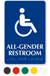 All Gender Sintra Braille Restroom ISA Symbol Sign