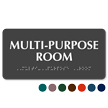 Multi Purpose Room Tactile Touch Braille Sign