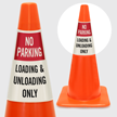 No Parking Loading And Unloading Only Cone Collar
