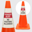 No Visitors Allowed Cone Message Collar