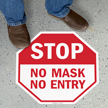 Stop   No Mask, No Entry