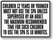 Nevada Spa Safety Rules Sign
