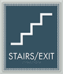 Stairs Exit Optik Regulatory Sign