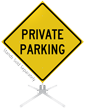 Private Parking Roll Up Sign