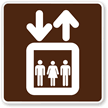 Elevator (Symbol) Accommodation Services Sign
