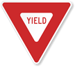 Yield Traffic Regulatory Sign