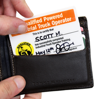 Operator Safety Wallet Cards