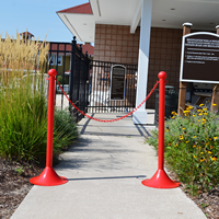 2 in. Solid Color Pole Stanchions, Light Duty