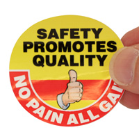 No Pain, All Gain Hard Hat Decal